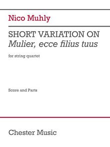 Short Variation on Mulier, ecce filius tuus - Score & Parts 