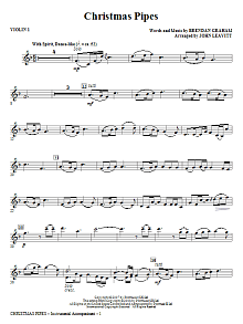 Christmas Pipes - Violin 1 