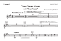 Your Name Alone (with Your Name) - Trumpet 1