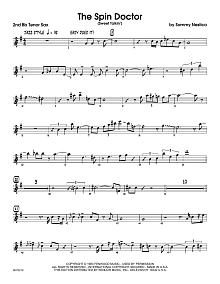 The Spin Doctor (Sweet Talkin') - 2nd Bb Tenor Saxophone 
