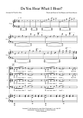 Do You Hear What I Hear? (arr. Tim Allen) - Full Score