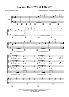 Do You Hear What I Hear? (arr. Tim Allen) - Full Score 