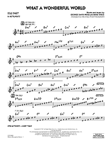 What A Wonderful World Dl - Bb Solo Sheet 