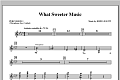 What Sweeter Music - Percussion 1