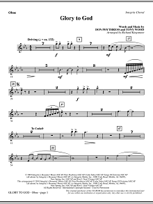 Glory To God - Oboe 