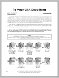 Too Much of a Good Thing - Guitar Chord Chart