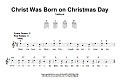 Christ Was Born On Christmas Day