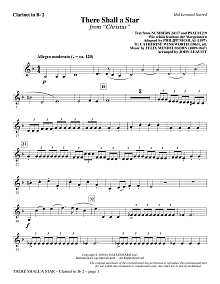 There Shall a Star (arr. John Leavitt) - Bb Clarinet 2 