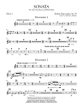 Sonata for Alto Saxophone, Op. 29 - Oboe 1