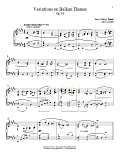 Variations On Balkan Themes, Op. 60