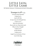 Little Lion, Little Lamb - Bb Trumpet 2,3