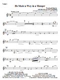 He Made A Way In A Manger - Violin 1