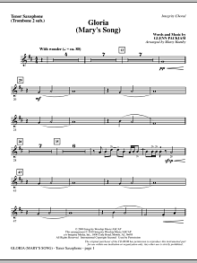 Gloria (Mary's Song) - Tenor Sax (Trombone 2 sub.) 