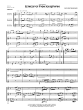Scherzo For Three Saxophones - Full Score