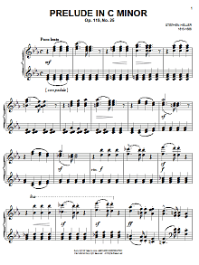 Prelude in C Minor, Op. 119, No. 25 