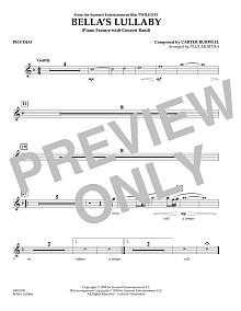 Bella's Lullaby (from Twilight) - Piccolo 