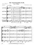 Air From Suite #3 In D - Full Score