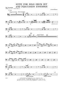 Suite For Solo Drum Set & Percussion Ensemble - Percussion 7 