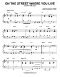 On The Street Where You Live [Jazz version] (arr. Brent Edstrom)