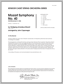 Mozart Symphony No. 40 (First Movement, K. 550) - Full Score 