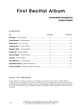 First Recital Album - Eb Alto Saxophone