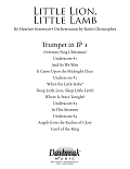 Little Lion, Little Lamb - Bb Trumpet 1