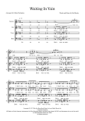 Waiting In Vain (arr. Gitika Partington)