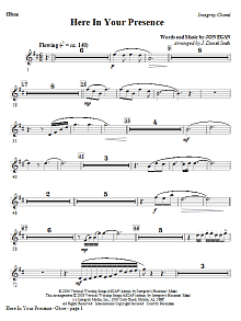 Here In Your Presence - Oboe 