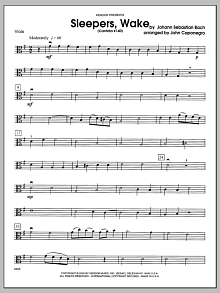 Sleepers, Wake (Cantata #140) - Viola 