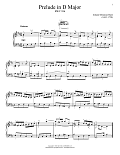Prelude In D Major, BWV 936