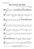 The Fool on the Hill (SAATB) (arr. Richard Salt) - Descant Recorder 2