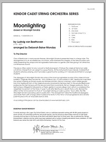 Moonlighting (based on Moonlight Sonata) - Conductor Score (Full Score) 