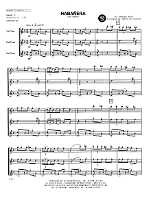 Habanera (from Carmen) - Full Score 