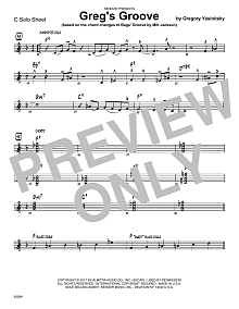 Greg's Groove - Solo Sheet - Trumpet 