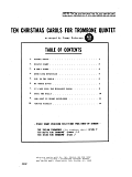 Ten Christmas Carols For Trombone Quintet/3rd Trombone