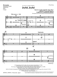 Joyful, Joyful - Percussion 