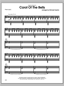Carol of the Bells - Piano 