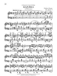 Mazurka in B-flat minor, Op. 24, No. 4 