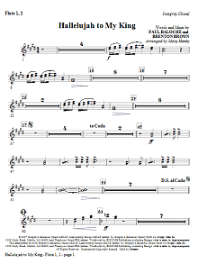 Hallelujah To My King - Flute 1,2 