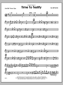 Time To Testify - Tenor Sax 2 