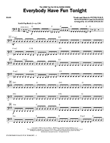 Everybody Have Fun Tonight (arr. Alan Billingsley) - Bass 