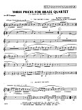Three Pieces for Brass Quartet - 1st Bb Trumpet