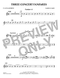 Three Concert Fanfares - Eb Alto Saxophone