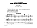 What a Wonderful World (arr. Rick Stitzel) - Full Score