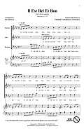 Il Est Bel Et Bon (arr. David Das)