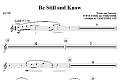 Be Still And Know - Oboe