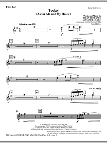 Today (As For Me And My House) - Flute 1 & 2 