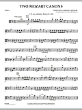 Two Mozart Canons - Viola