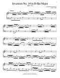 Invention No. 14 In B-Flat Major, BWV 785