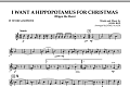 I Want A Hippopotamus For Christmas - Bb Tenor Saxophone